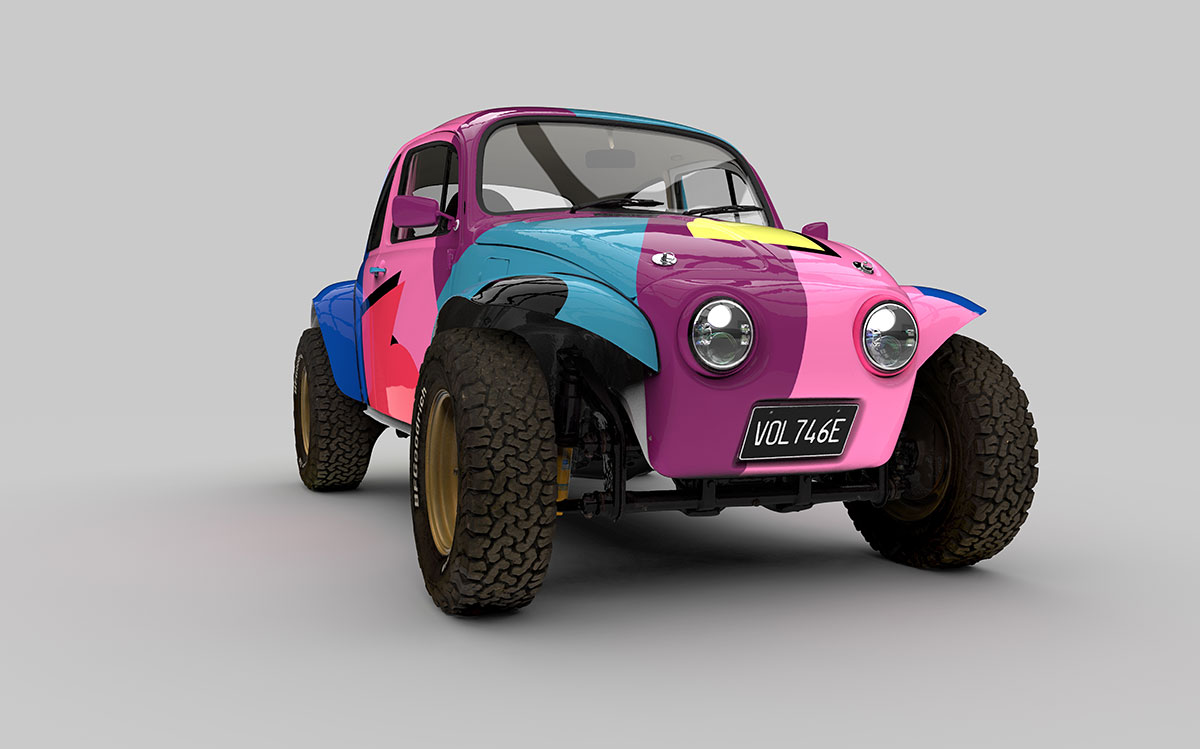 VW Baja Digital Twin 3D Render