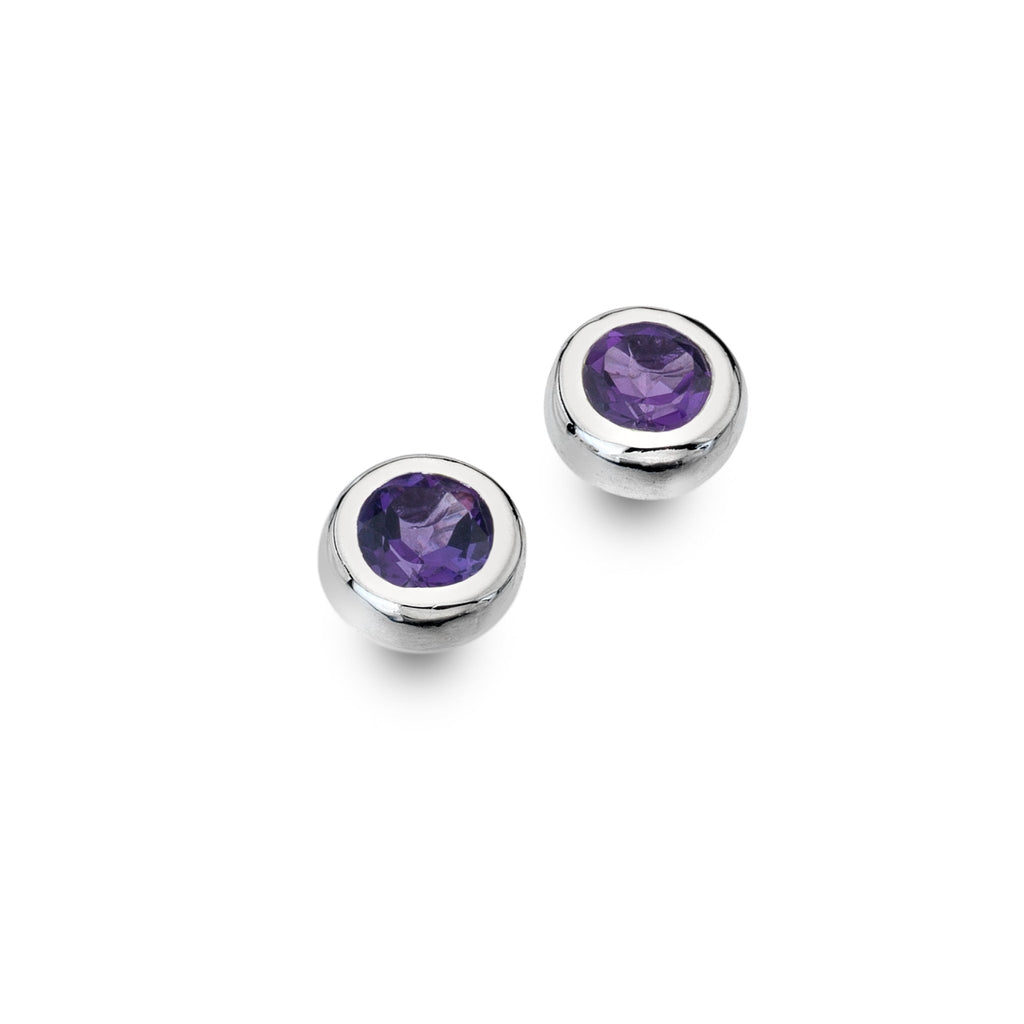 Amethyst Studs - SilverOrigins