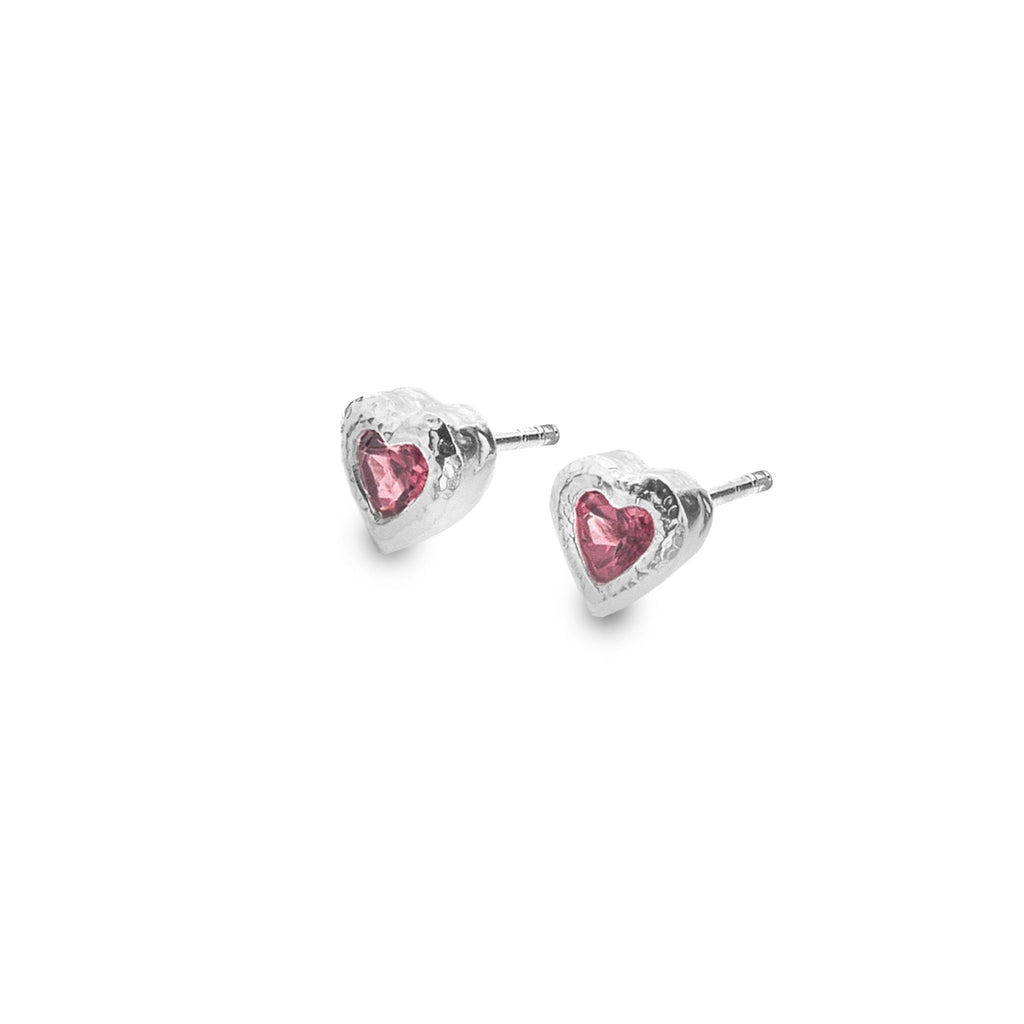 Amore tourmaline studs - SilverOrigins