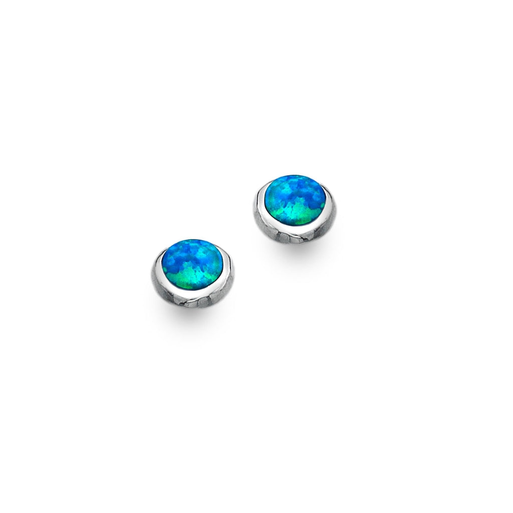 Blue Opalite Studs - SilverOrigins