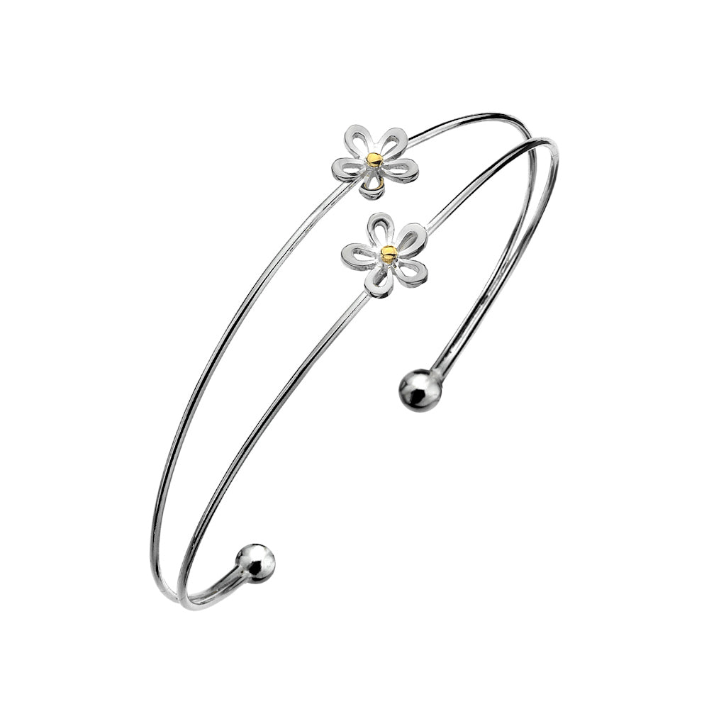 Daisy bangle - SilverOrigins