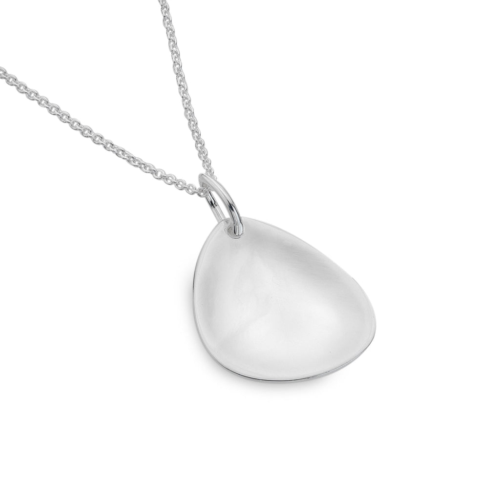 Engravable pebble pendant - SilverOrigins