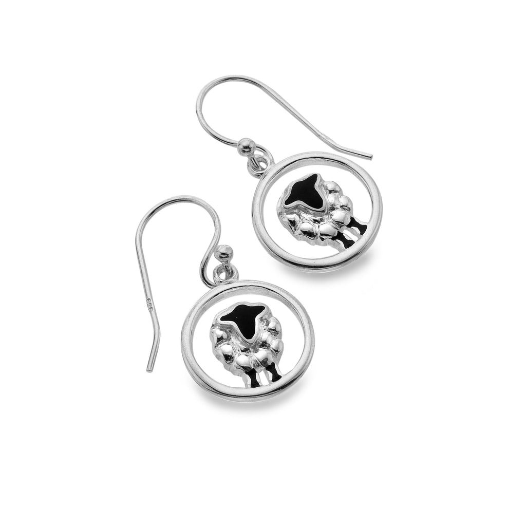 Fluffy sheep earrings - SilverOrigins