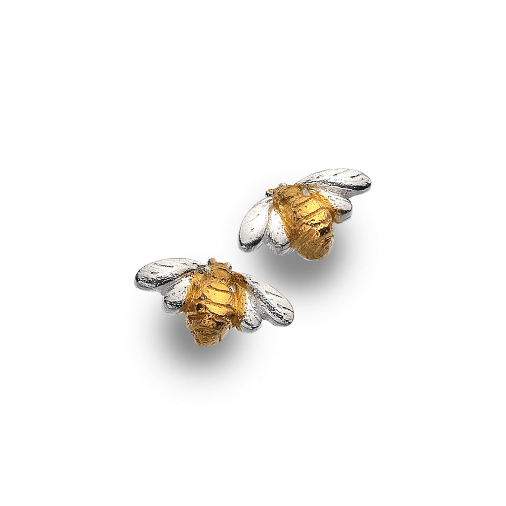 Golden Bumblebee Studs - SilverOrigins