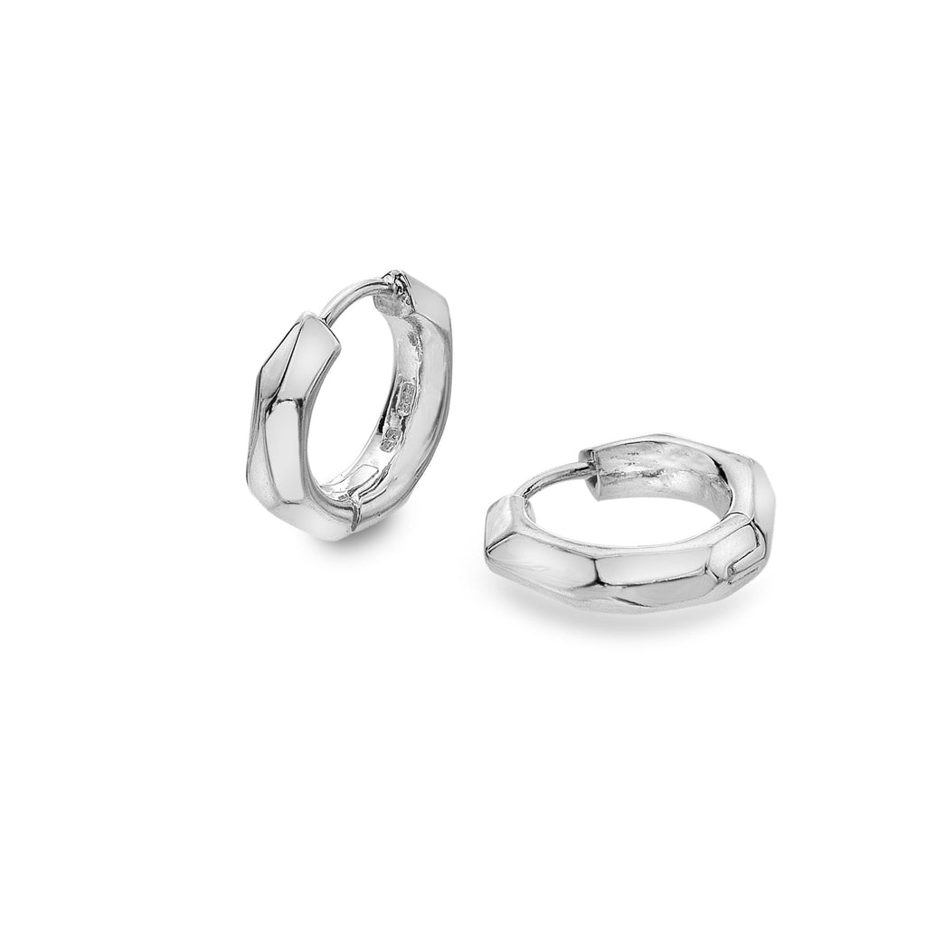 Mor stone mini huggie hoops - SilverOrigins