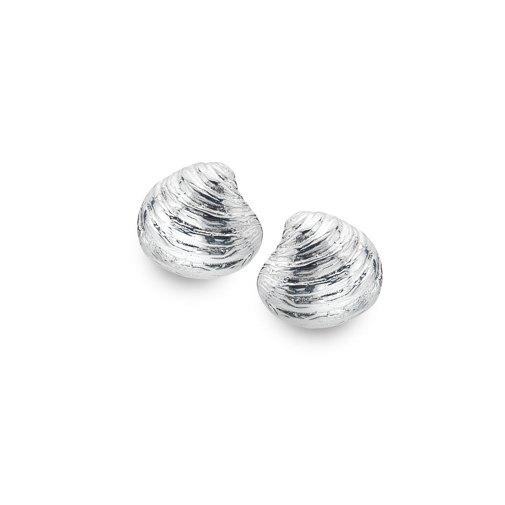 Mounts bay clam shell studs - SilverOrigins