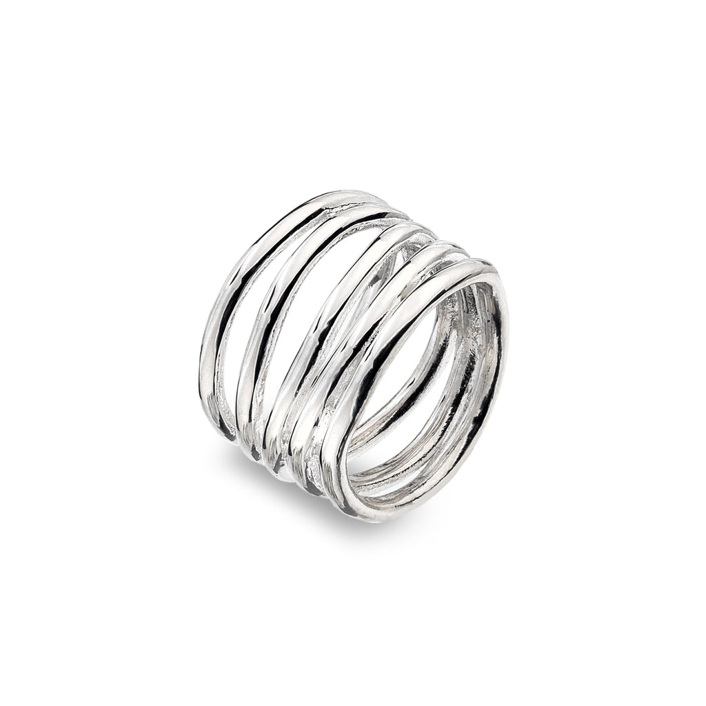 Ocean Ripple Ring - SilverOrigins