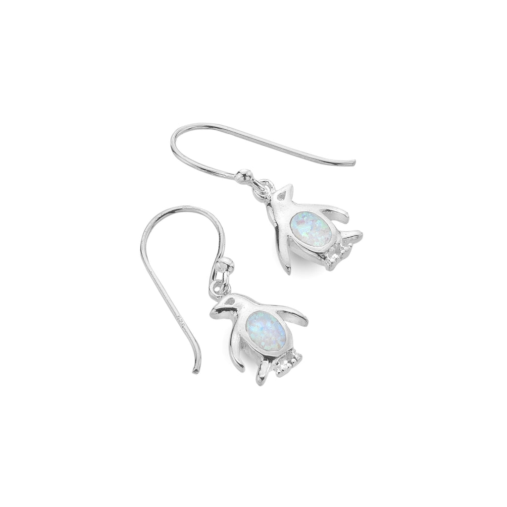 Opal Penguin Earrings - SilverOrigins