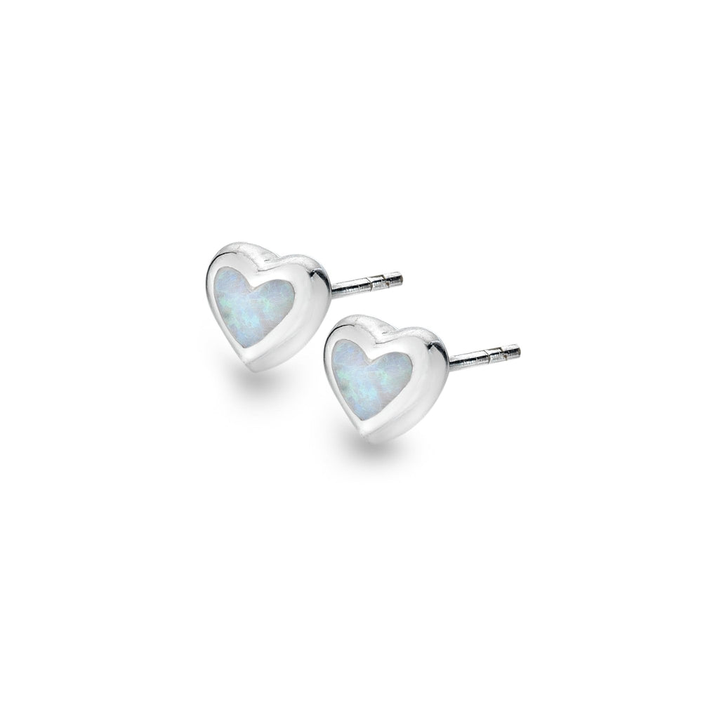 Opalite love stone studs - SilverOrigins