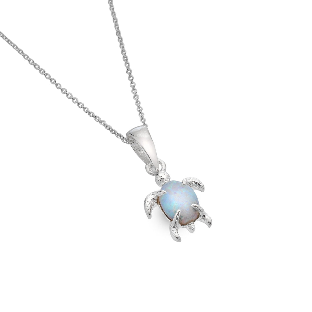 Opalite sea turtle pendant - SilverOrigins