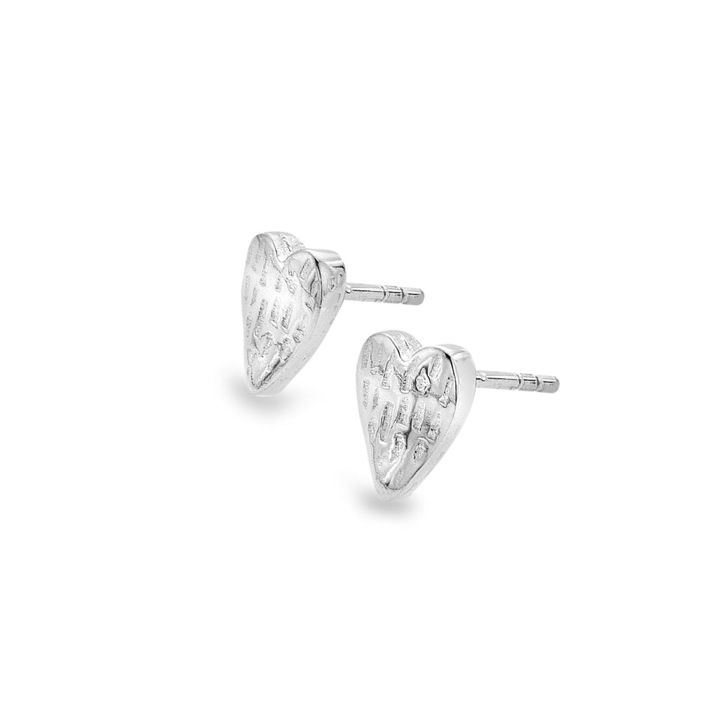 Pure heart studs - SilverOrigins