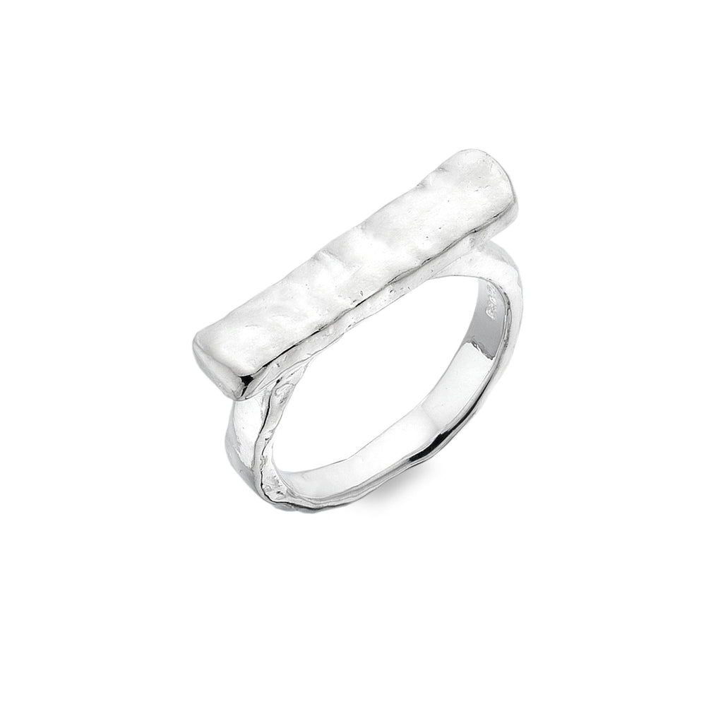 Rock bar ring - SilverOrigins