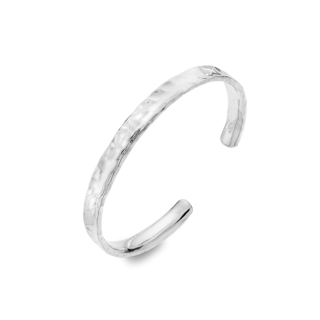 Rugged Rock Cuff Bangle - SilverOrigins