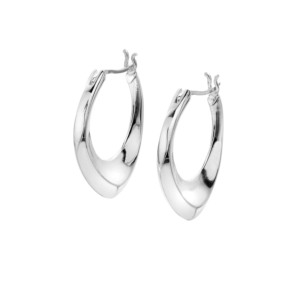 Sculpted Hoops - SilverOrigins