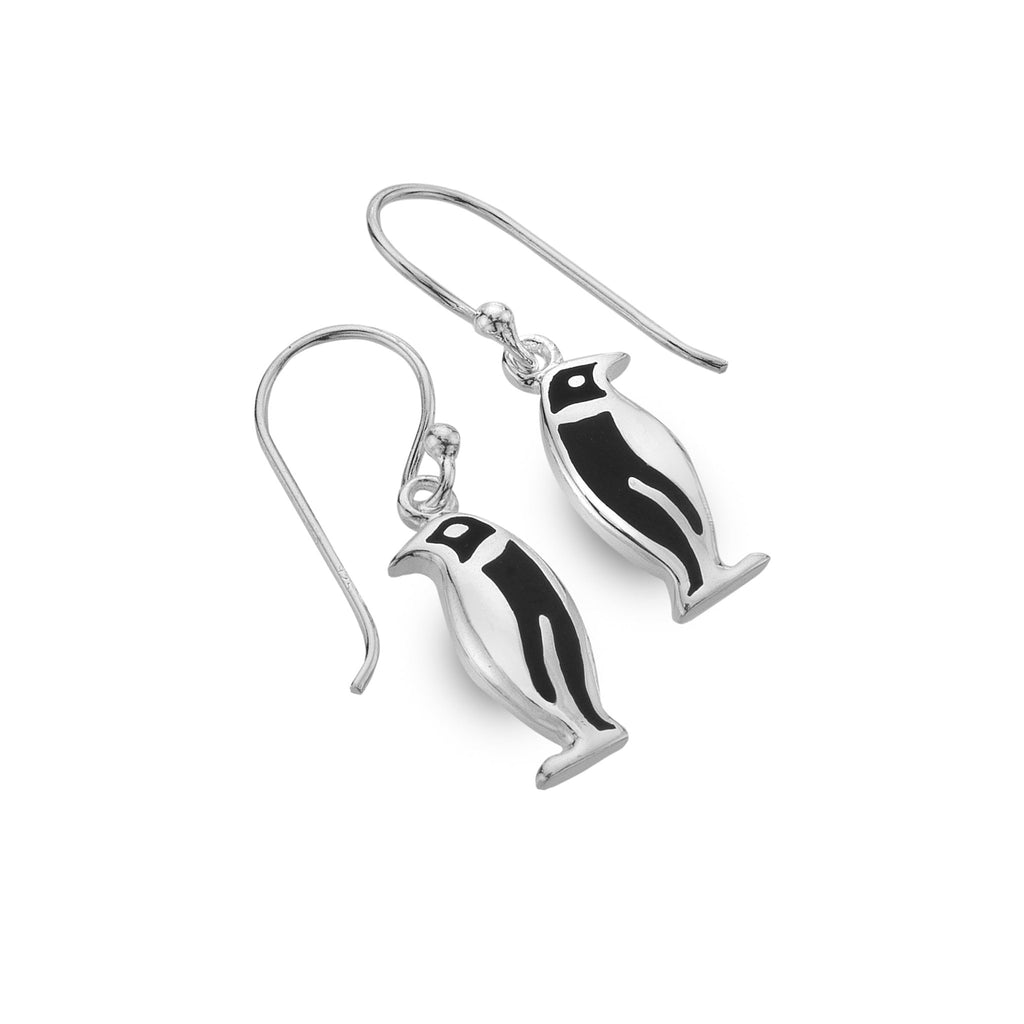 Snow penguin earrings - SilverOrigins