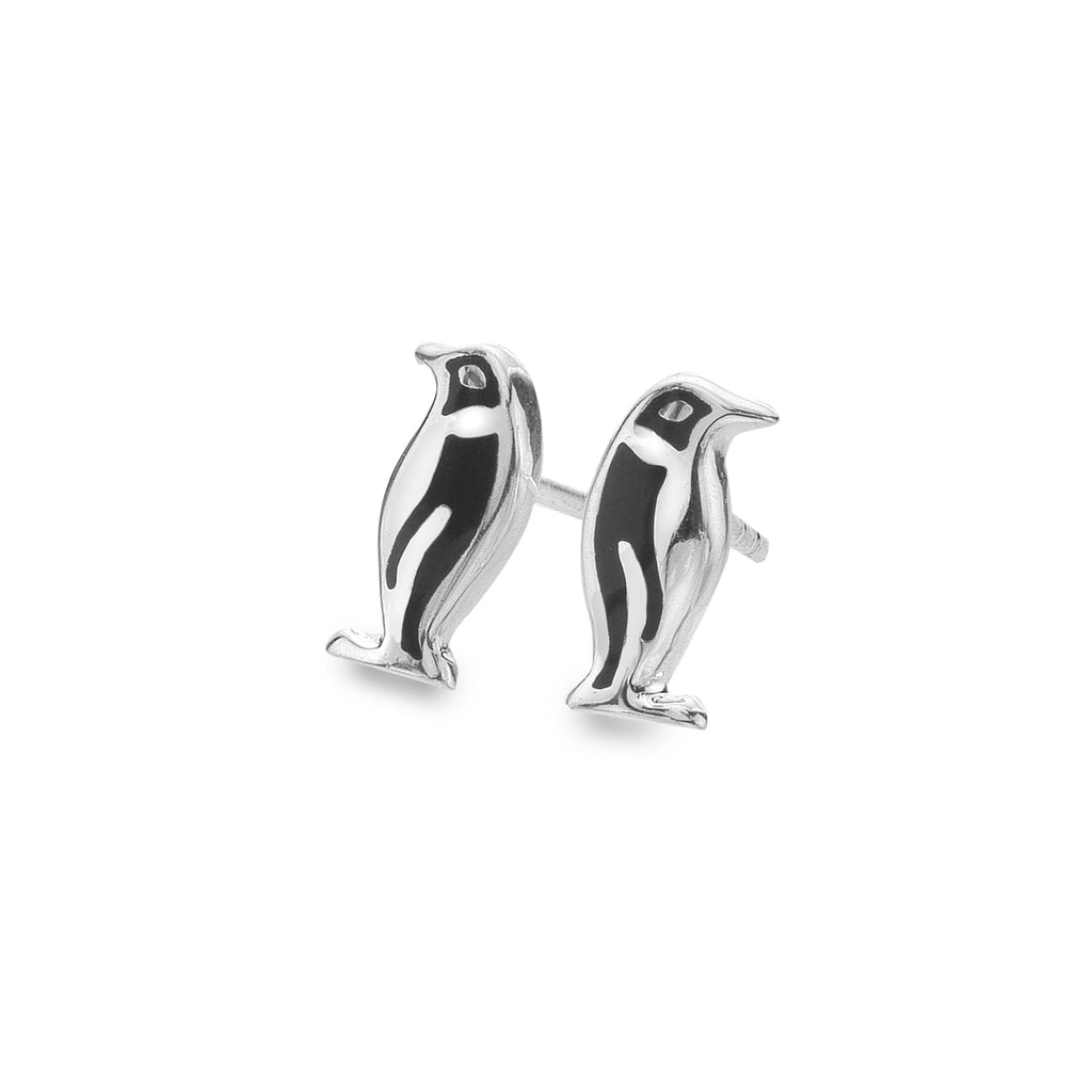 Snow penguin studs - SilverOrigins