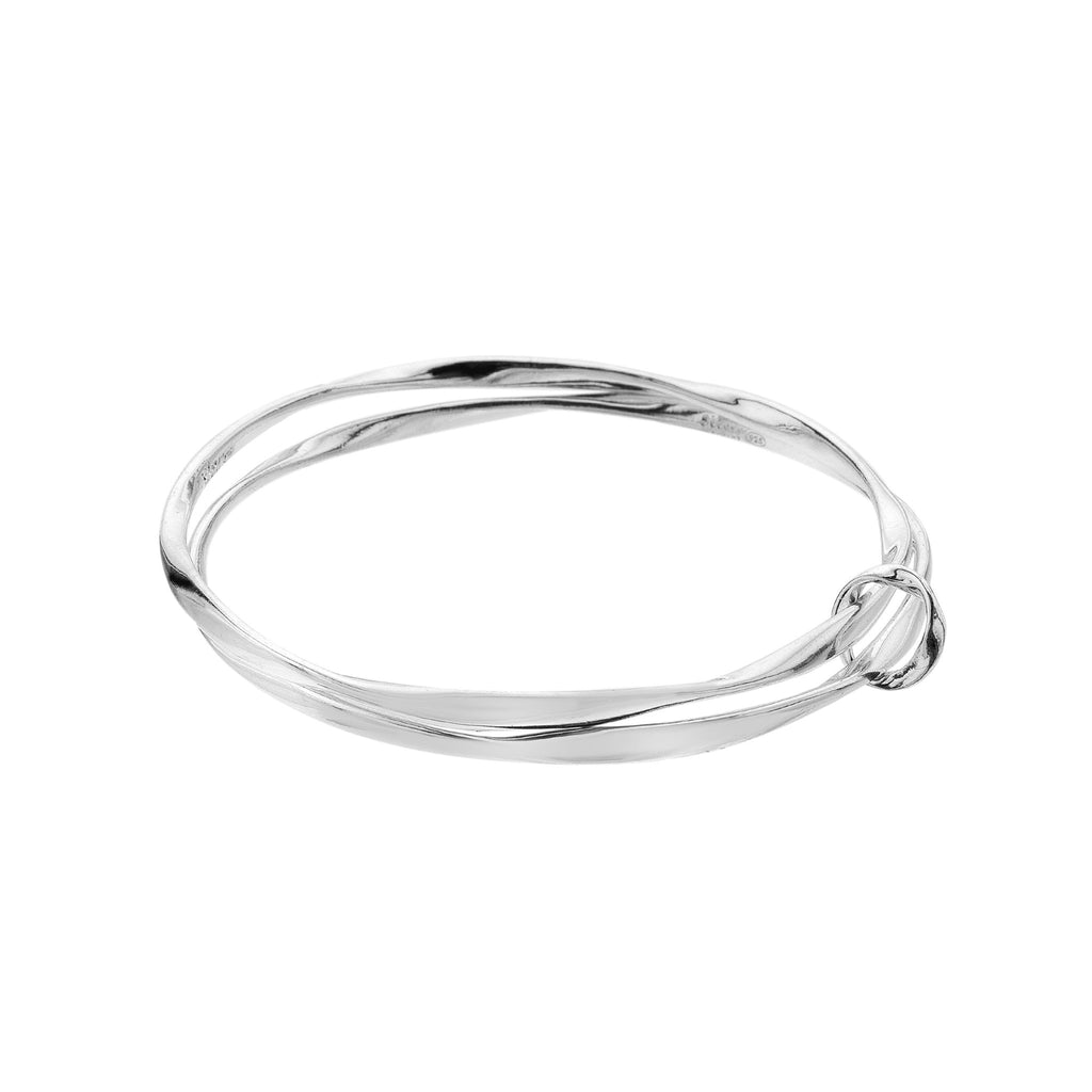 Stacking organic bangles - SilverOrigins