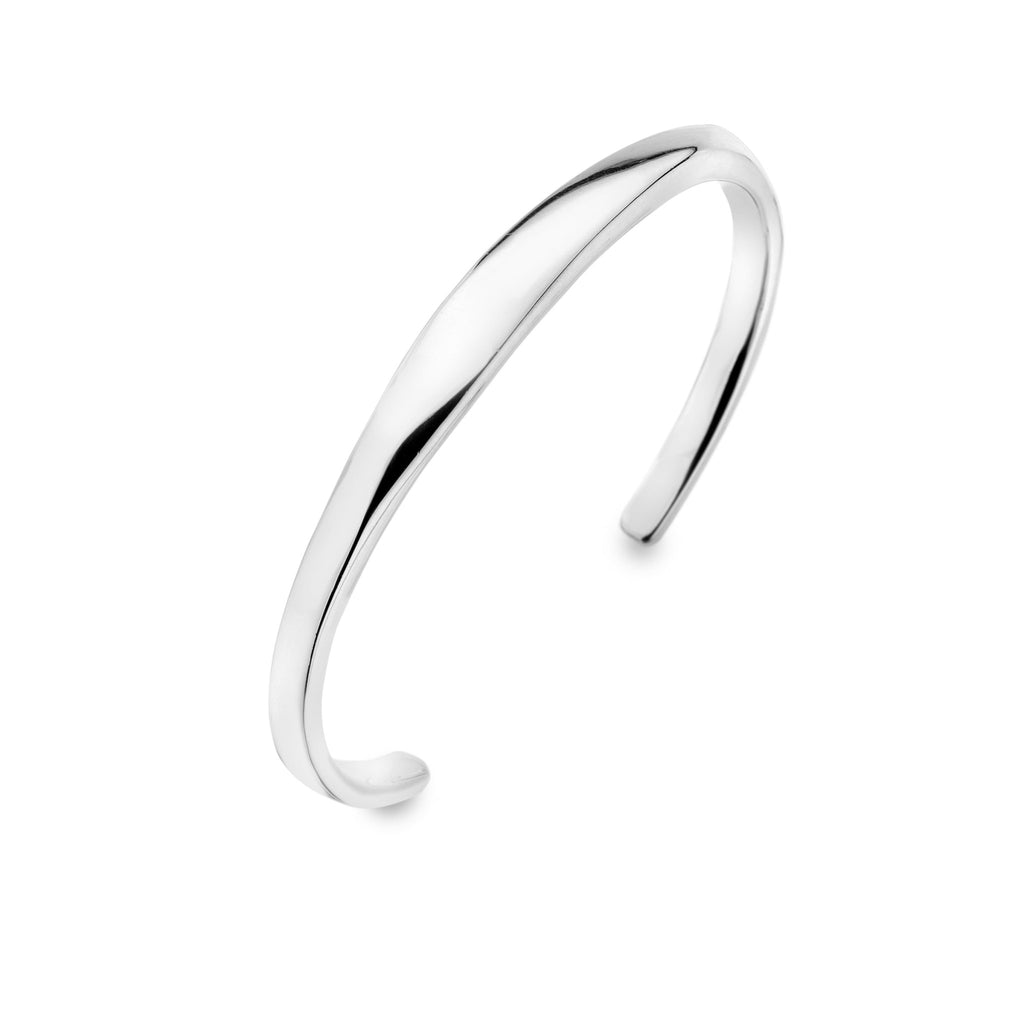 Strata Organic bangle - SilverOrigins