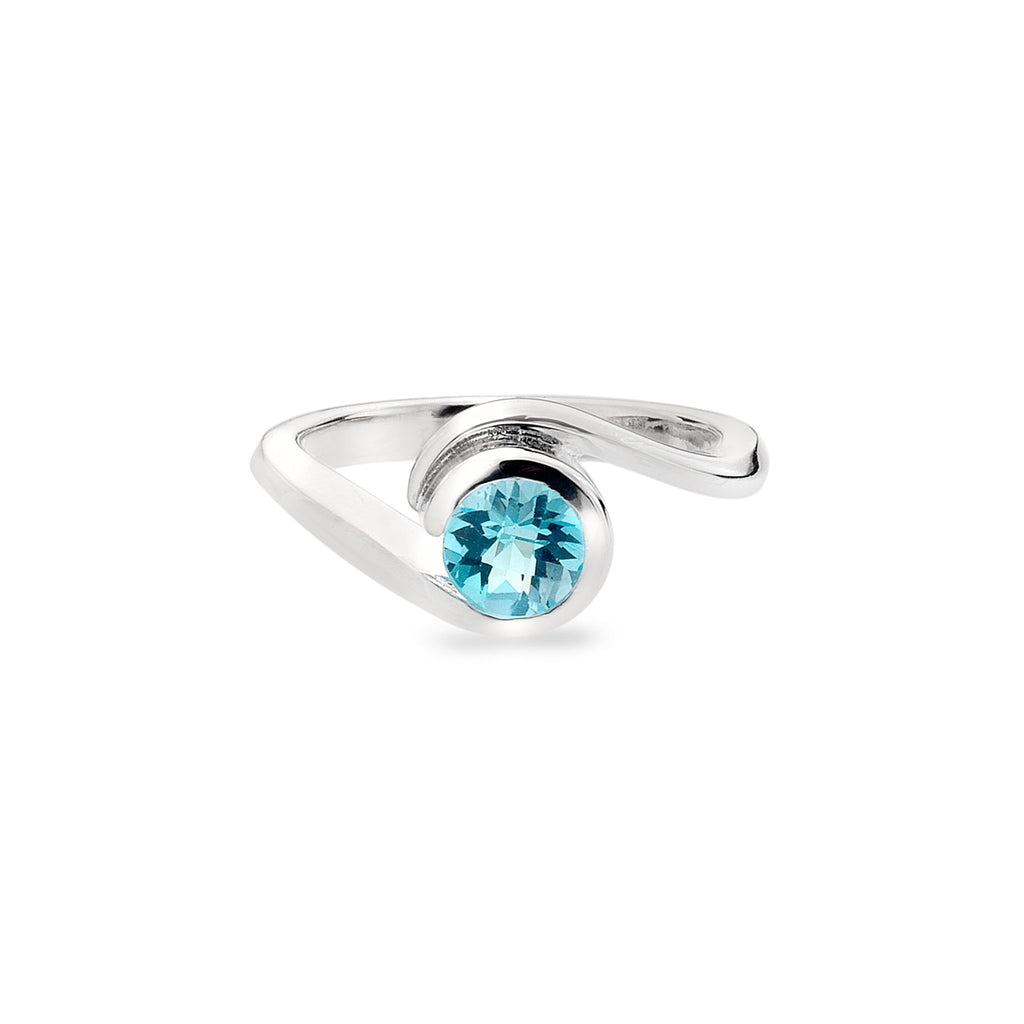 Topaz wave ring - SilverOrigins