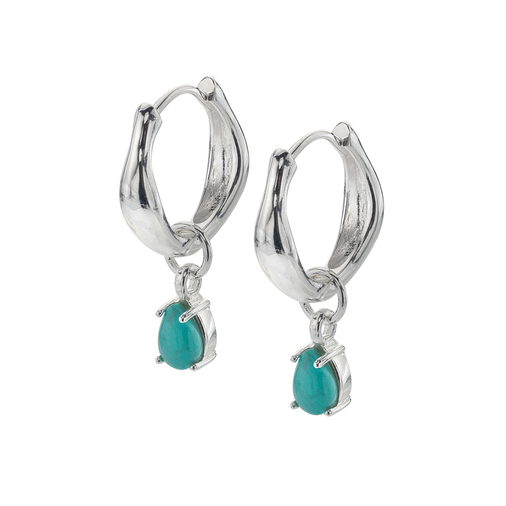 Turquoise sea pool hoops - SilverOrigins