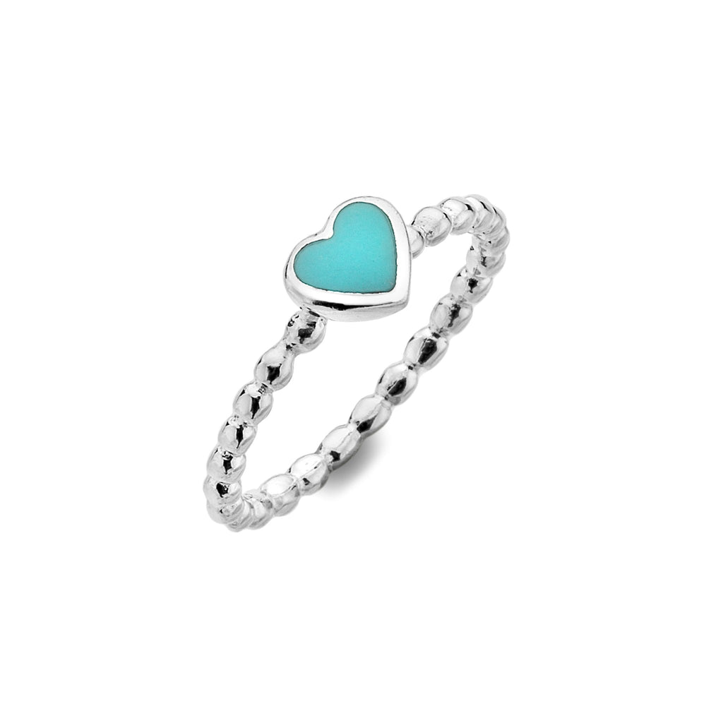 Turquoise summer love ring - SilverOrigins