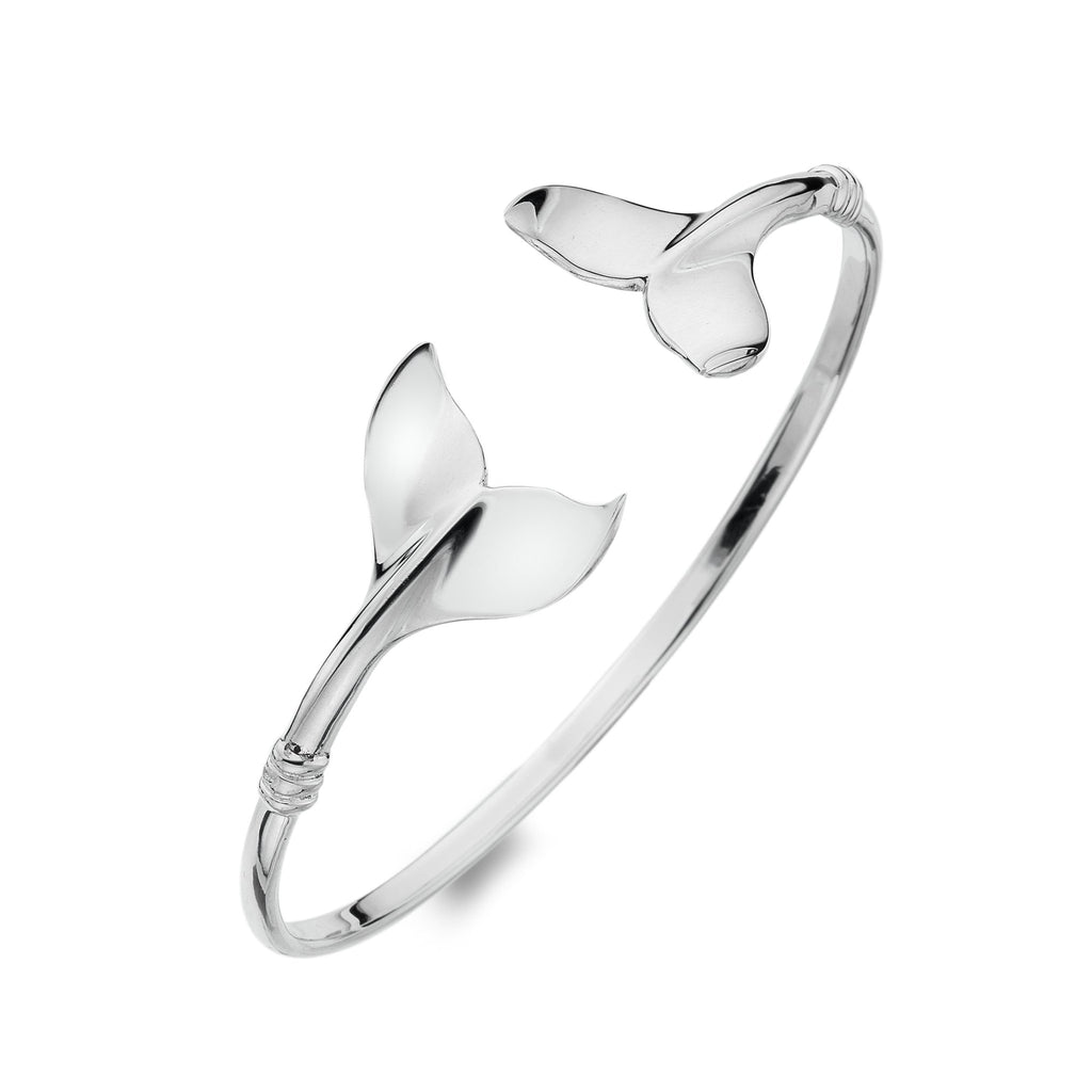 Whales tail torque bangle - SilverOrigins