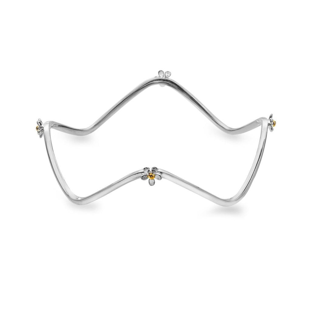 Wild daisy bangle - SilverOrigins